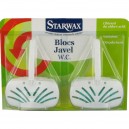 Nettoyant WC blocs javel STARWAX