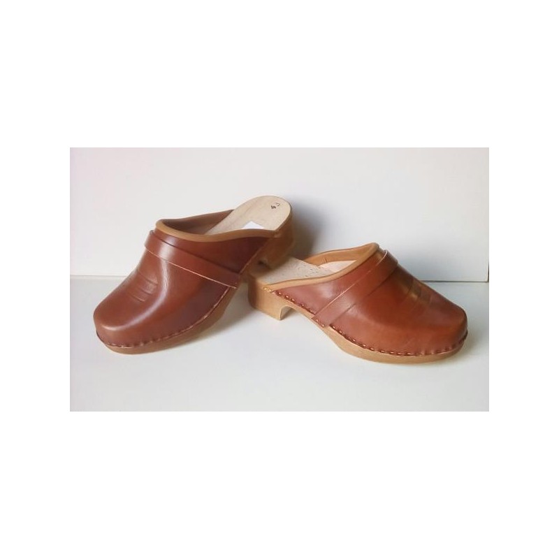 sabot bois femme talon