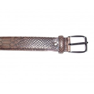 ceinture cuir style croco