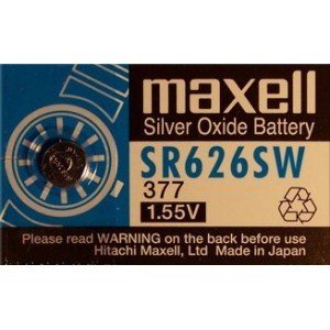 Achat Pile bouton MAXELL 377/SR626SW oxyde d'argent - prix dégressif, frais  de port offerts- Pile bouton pour montres 1.5v - P