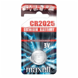 Piles bouton CR2025 3v Maxell