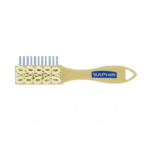 BROSSE NUBUCK ET MICROFIBRES SAPHIR