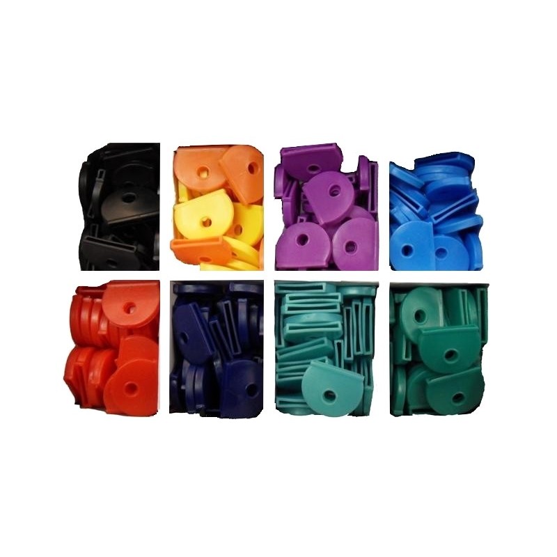 Capuchon Couvre têtes de clés - lot de 10 coloris assortis